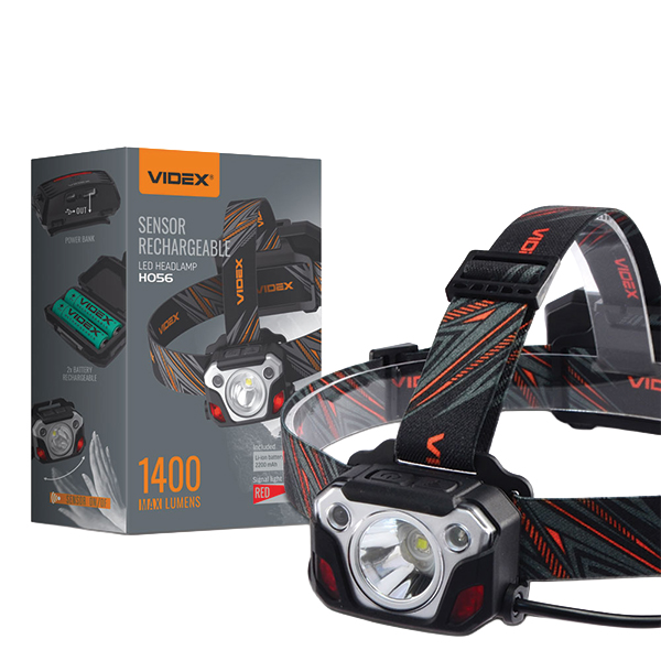 Налобний світлодіодний ліхтарик VIDEX VLF-H056 1400Lm 6500K. Фото 2