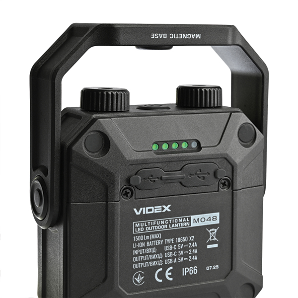 Портативний багатофункціональний ліхтарик VIDEX VLF-M048 1500Lm 5000K. Фото 10