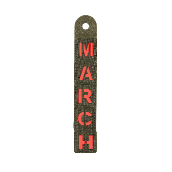 M-Tac нашивка MARCH Ranger Green/Red/GID