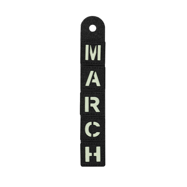 M-Tac нашивка MARCH Black/GID