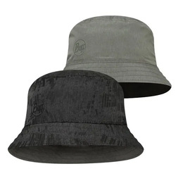 Панама Buff Travel Bucket Hat Gline, Black- Grey