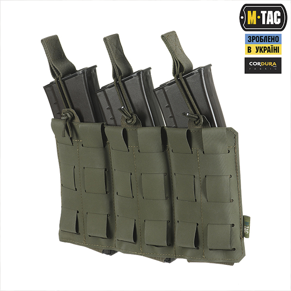 M-Tac підсумок еластичний на 3 магазина Elite Laser Cut Ranger Green. Фото 2
