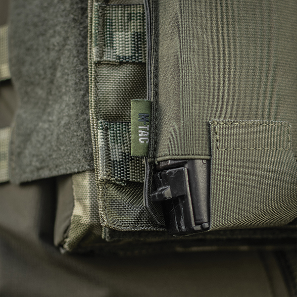 M-Tac підсумок еластичний на 3 магазина Elite Laser Cut Ranger Green. Фото 4
