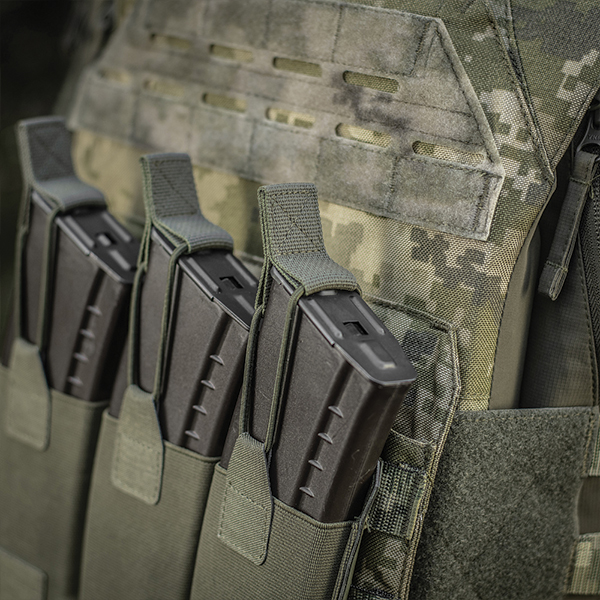 M-Tac підсумок еластичний на 3 магазина Elite Laser Cut Ranger Green. Фото 7