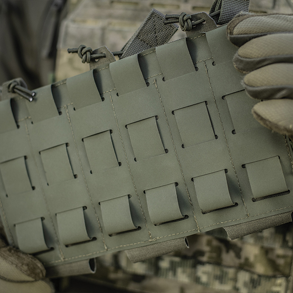 M-Tac підсумок еластичний на 3 магазина Elite Laser Cut Ranger Green. Фото 9