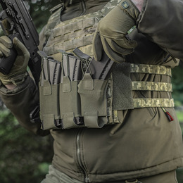 M-Tac підсумок еластичний на 3 магазина Elite Laser Cut Ranger Green. Фото 12