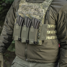 M-Tac підсумок еластичний на 3 магазина Elite Laser Cut Ranger Green. Фото 3