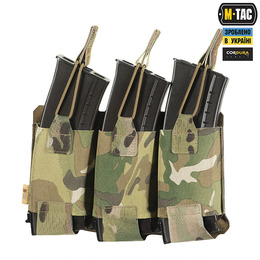M-Tac підсумок еластичний на 3 магазина Elite Laser Cut Multicam