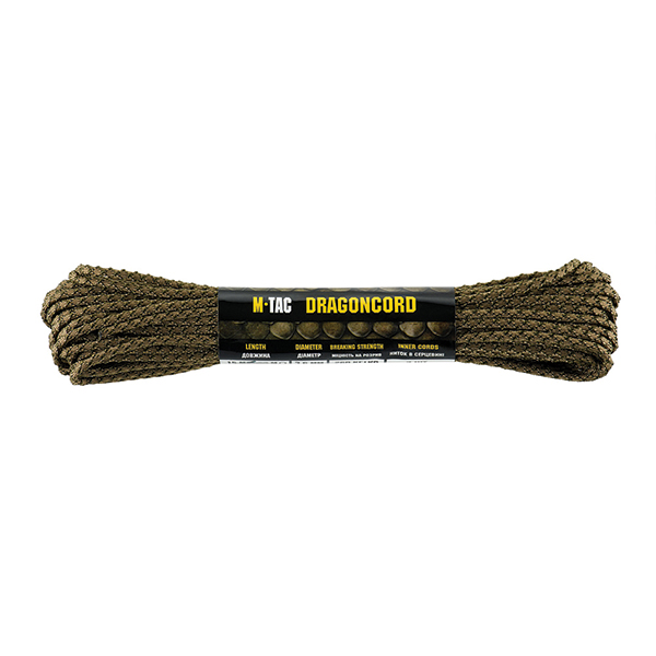 M-Tac паракорд Dragon Cord 15m Coyote/OD Green