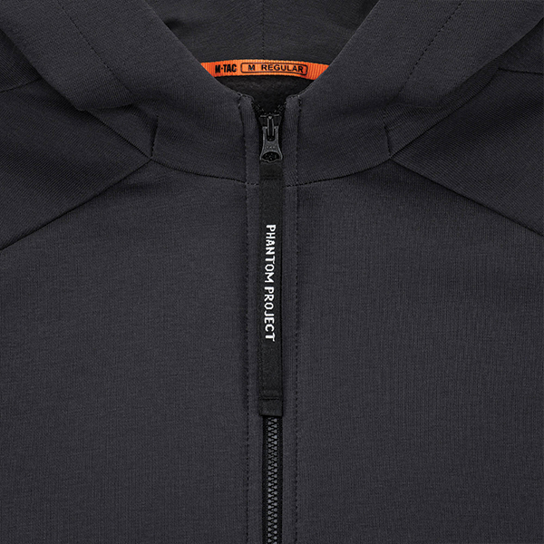 Phantom Project/M-Tac кофта Hoodie Zipper semi-raglan PE Dark Grey. Фото 13