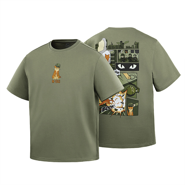 M-Tac футболка Orange Cat Cotton Hard Light Olive