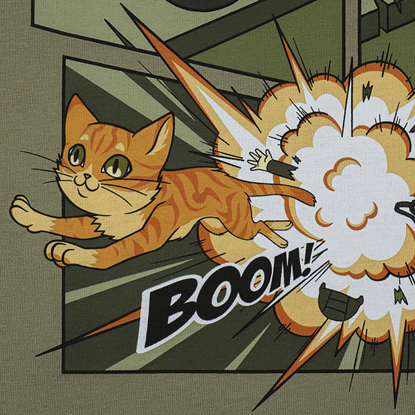 M-Tac футболка Orange Cat Cotton Hard Light Olive. Фото 16
