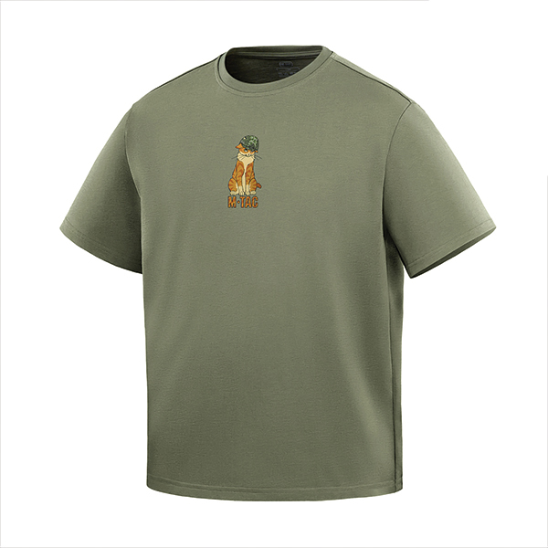 M-Tac футболка Orange Cat Cotton Hard Light Olive. Фото 2