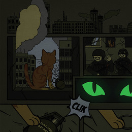 M-Tac футболка Orange Cat Cotton Hard Light Olive. Фото 11