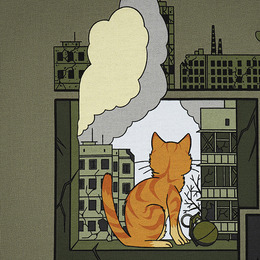 M-Tac футболка Orange Cat Cotton Hard Light Olive. Фото 13