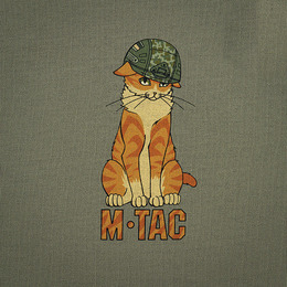 M-Tac футболка Orange Cat Cotton Hard Light Olive. Фото 7