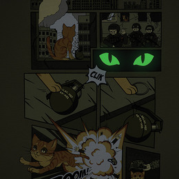 M-Tac футболка Orange Cat Cotton Hard Light Olive. Фото 9