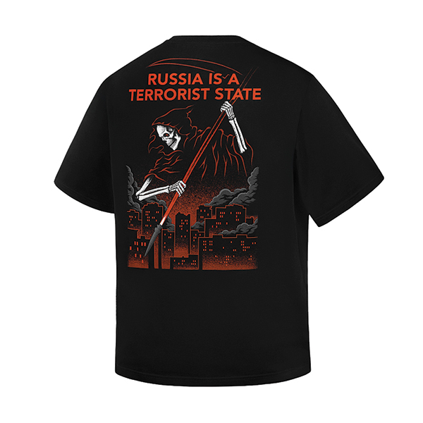M-Tac футболка russia is a terrorist state Cotton Hard Black. Фото 5