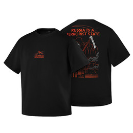 M-Tac футболка russia is a terrorist state Cotton Hard Black
