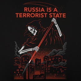 M-Tac футболка russia is a terrorist state Cotton Hard Black. Фото 7