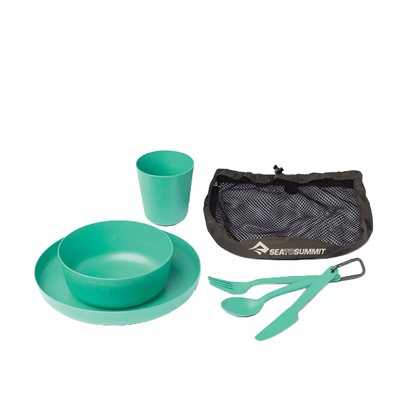 Набір посуду Sea to Summit Camp Dinnerware Set w/ Mesh Sack - 6 Piece,Cabbage. Фото 3