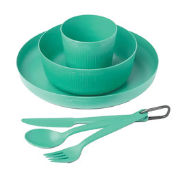 Набір посуду Sea to Summit Camp Dinnerware Set w/ Mesh Sack - 6 Piece,Cabbage