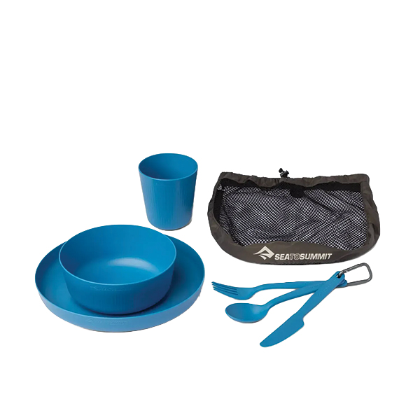 Набір посуду Sea to Summit Camp Dinnerware Set w/ Mesh Sack - 6 Piece,Cendre Blue. Фото 3