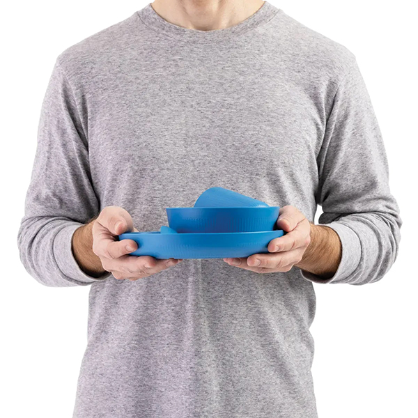 Набір посуду Sea to Summit Camp Dinnerware Set w/ Mesh Sack - 6 Piece,Cendre Blue. Фото 5
