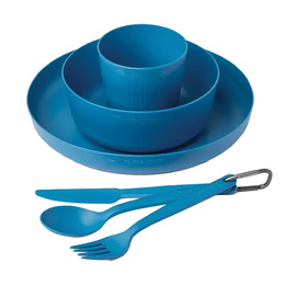 Набір посуду Sea to Summit Camp Dinnerware Set w/ Mesh Sack - 6 Piece,Cendre Blue