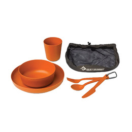 Набір посуду Sea to Summit Camp Dinnerware Set w/ Mesh Sack - 6 Piece, Burnt Orange. Фото 3