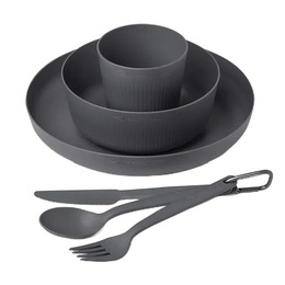 Набір посуду Sea to Summit Camp Dinnerware Set w/ Mesh Sack - 6 Piece,Charcoal 