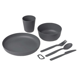 Набір посуду Sea to Summit Camp Dinnerware Set w/ Mesh Sack - 6 Piece,Charcoal 