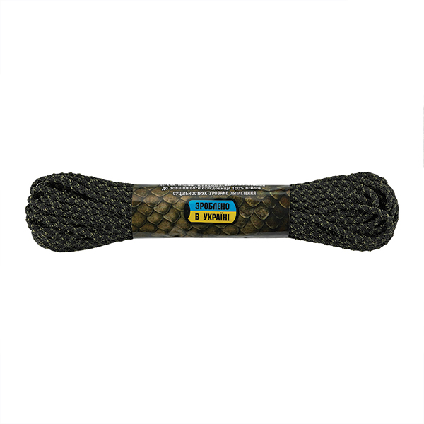 M-Tac паракорд Dragon Cord 15m Black/Ranger Green. Фото 2