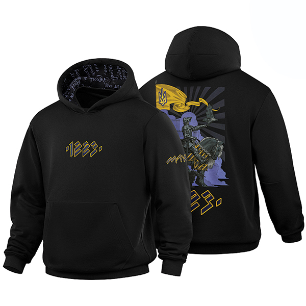 M-Tac кофта Hoodie 1223 Embroidery Cotton Hard Black