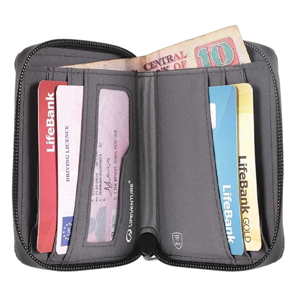 Lifeventure гаманець Recycled RFID Bi-Fold Wallet grey. Фото 4