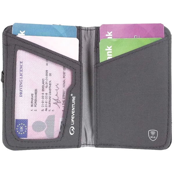 Lifeventure гаманець Recycled RFID Card Wallet grey. Фото 4