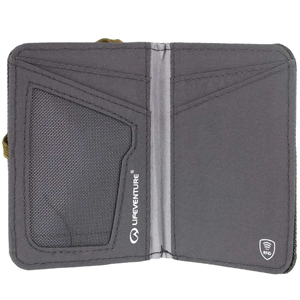 Lifeventure гаманець Recycled RFID Card Wallet olive. Фото 3