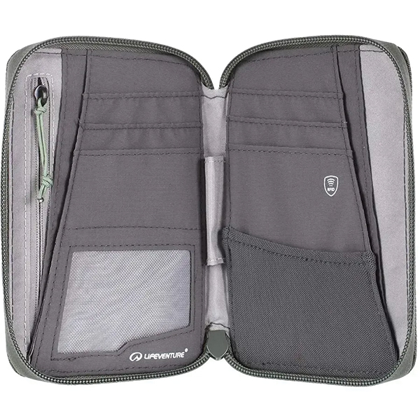 Lifeventure гаманець Recycled RFID Mini Travel Wallet olive. Фото 3