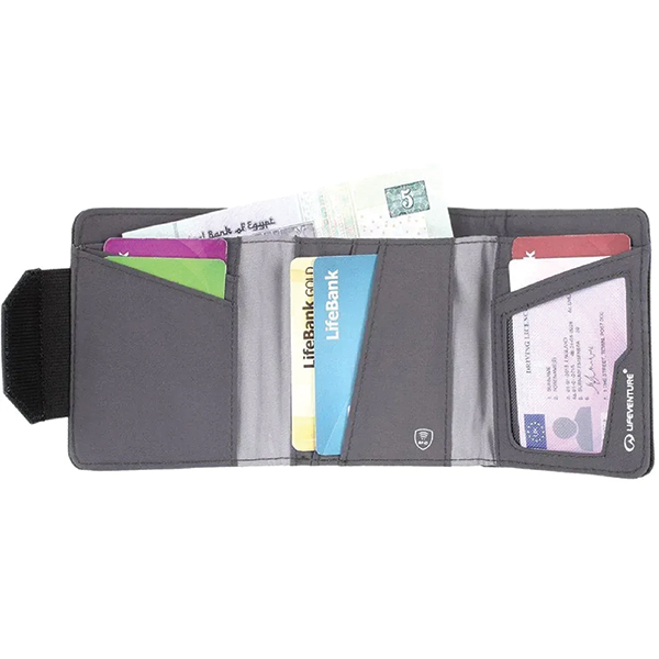 Lifeventure гаманець Recycled RFID Wallet olive. Фото 4