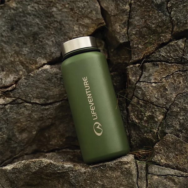 Lifeventure термофляга Stainless Steel Flask 1 L khaki. Фото 3