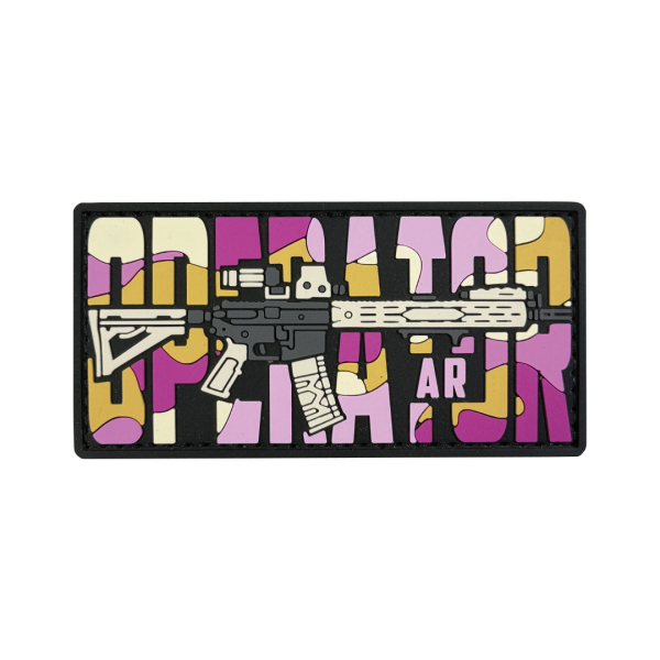  ПВХ патч «OPERATOR AK» pink camo