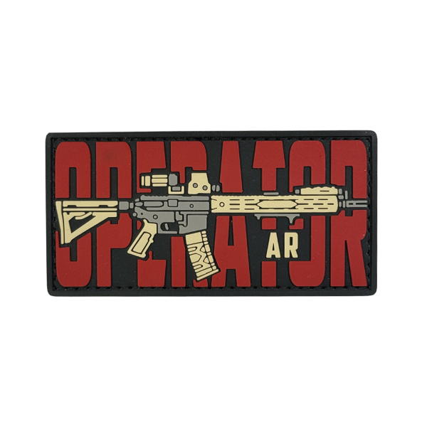  ПВХ патч «OPERATOR AR» red 