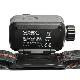 Налобний світлодіодний ліхтарик VIDEX VLF-H046Z 500Lm 5000K. Фото 8