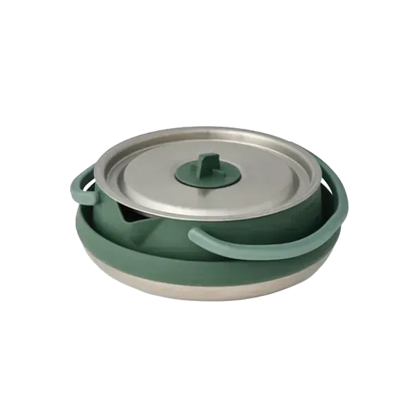 Чайник складаний Sea to Summit Detour Stainless Steel Collapsible Kettle 1,6 L, Laurel Wreath Green. Фото 2
