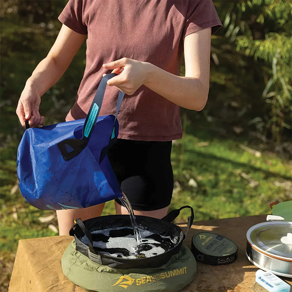 Відро Sea to Summit Folding Bucket, Surf The Web, 10 л. Фото 6