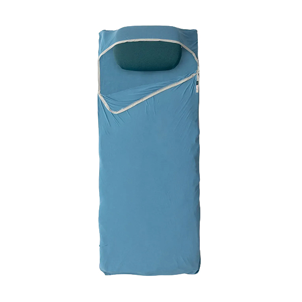 Вкладиш в спальник Sea to Summit Breeze Lightweight Liner, Rectangular w/ Pillow Sleeve 198 см, Cendre Blue