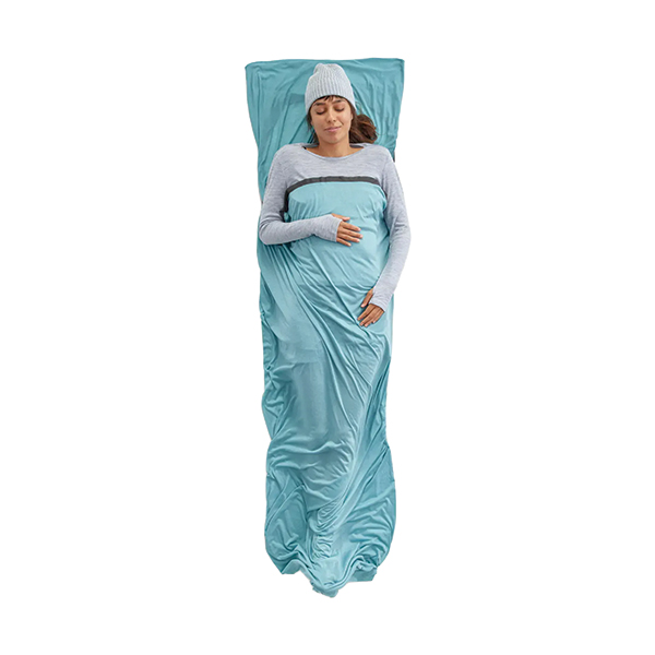 Вкладиш в спальник Sea to Summit Comfort Blend Sleeping Bag Liner, Rectangular w/ Pillow Sleeve, Aqua Sea Blue . Фото 2