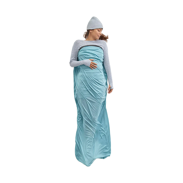 Вкладиш в спальник Sea to Summit Comfort Blend Sleeping Bag Liner, Rectangular, Aqua Sea Blue. Фото 2