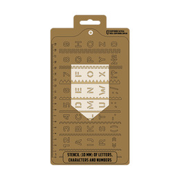 Stencil (10 mm) of Letters, Characters and Numbers NATO (Blue Border) (228x130 mm) (ЕТ). Фото 2
