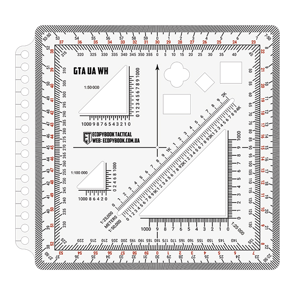 Лінійка GTA UA з отворами (135x125 mm)(ЕТ)